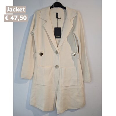 Soft Blazer fijn gebreid - beige