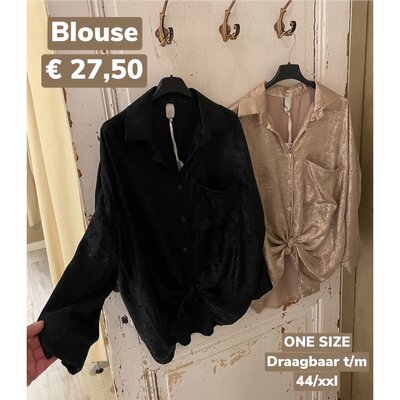 SHINE blouse - zwart