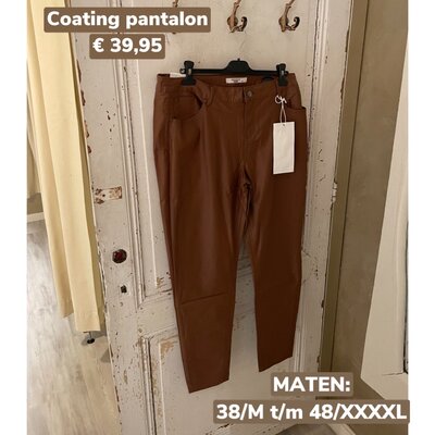 COATING pantalon - cognac