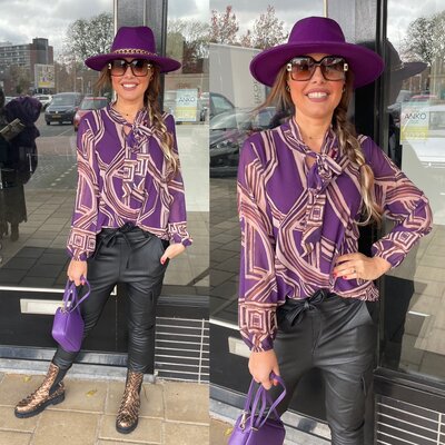 Saartje blouse - paars