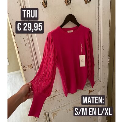Robin sweater - fuschia