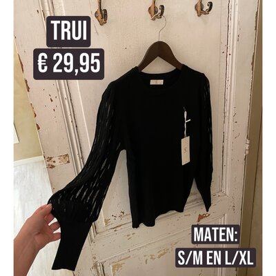 Robin sweater - zwart