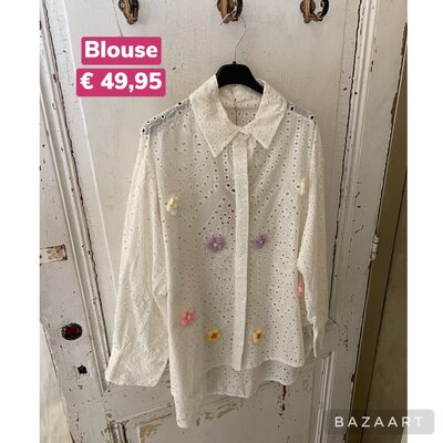 FLOWER Lina blouse - offwhite