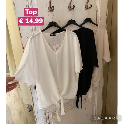 Classic bow top - offwhite