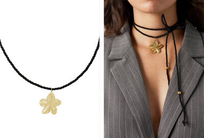 Ketting bloom knot - Goud kleur