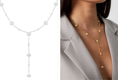 Shell serenade ketting - Zilver kleur