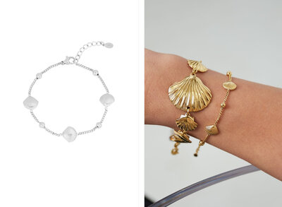 Shell serenade armband - Zilver kleur
