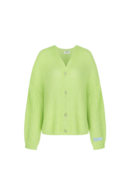 Fluresk Seren knitting cardigan lime