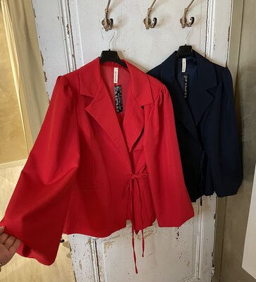 Jacqueline blazer strik rood