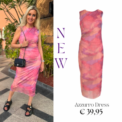 Azzurro jurk Ann roze