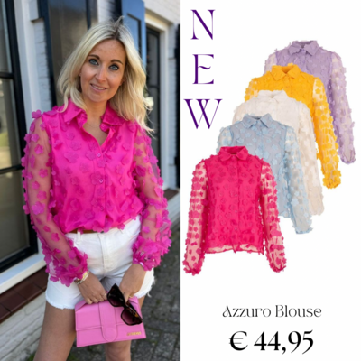 Azzurro lisette blouse roze