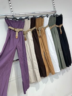 Offshoulder jumpsuit zwart