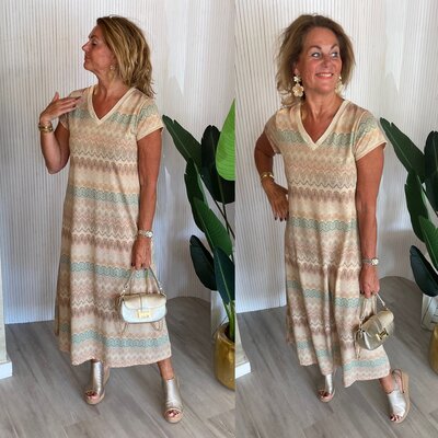 Anouk jurk- beige