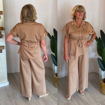 mirjam comfy set - licht bruin