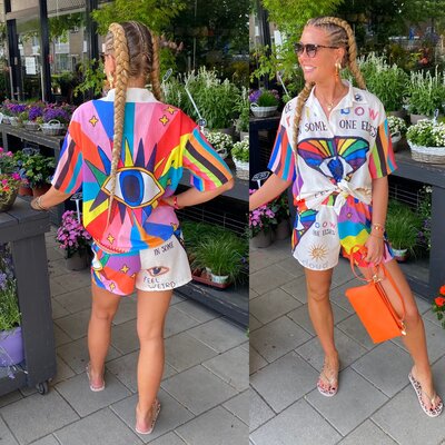 Rainbow Eye tweedelig set