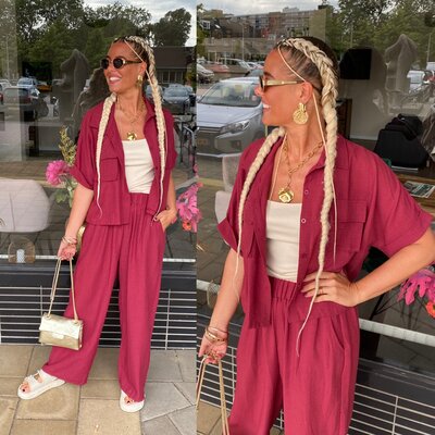 Carola comfy set bordeaux