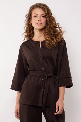 G Maxx Winona blouse Dark Chocolate