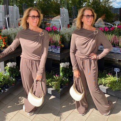 Naomi Alida broek - bruin