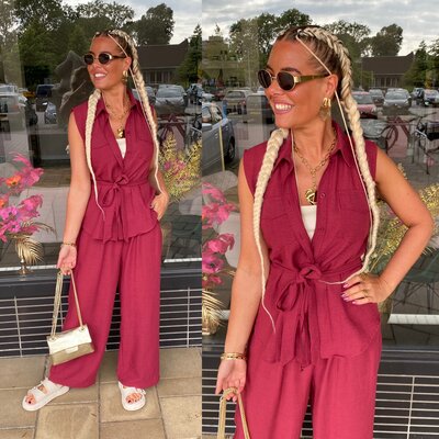Tara blouse bordeaux